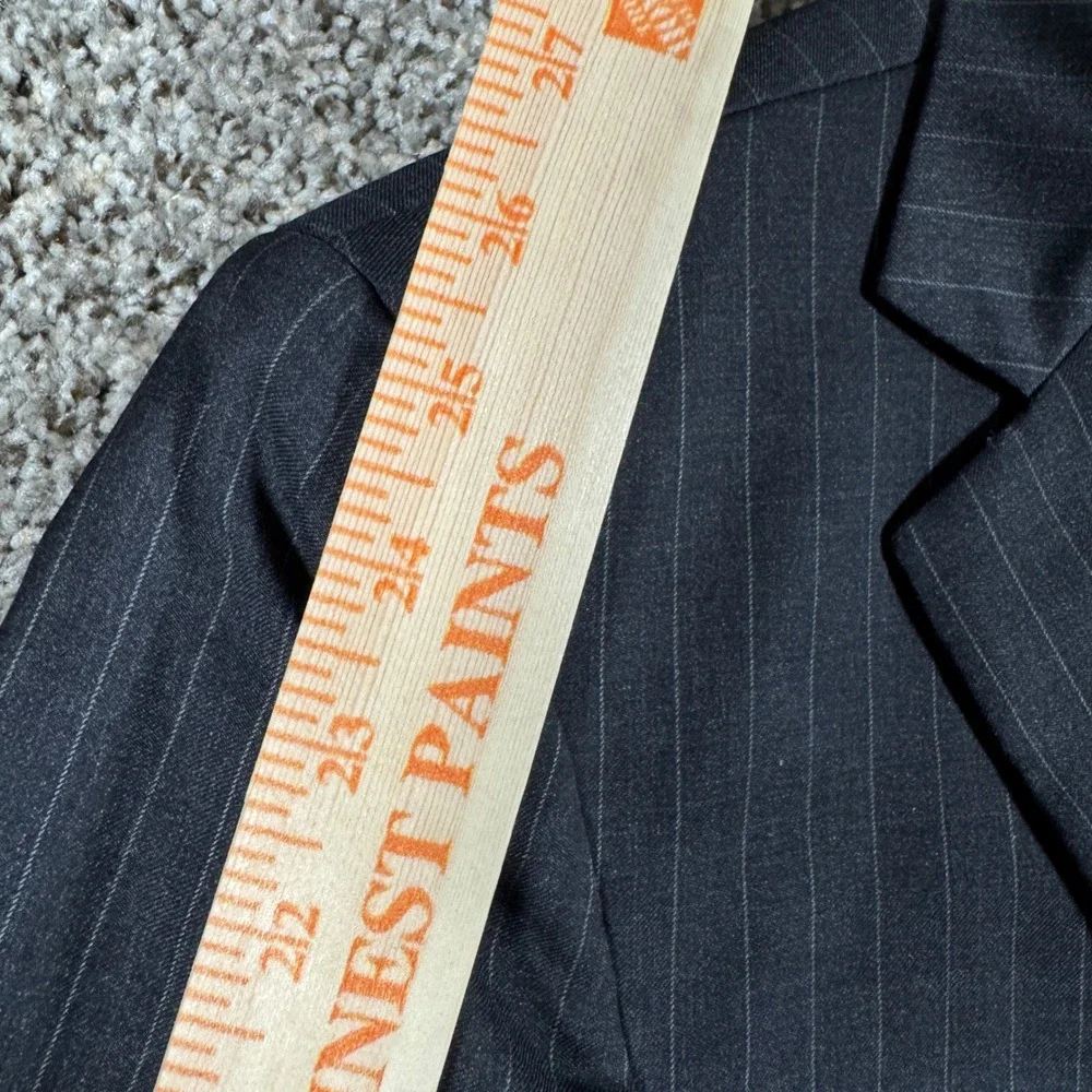 Brooks Brothers 1818 Fitzgerald Blazer 38R Grey Pinstripe Wool Trabaldo Togna